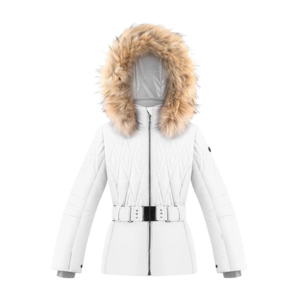 Poivre Blanc Girls Ski Jacket - White, Girls Ski Jacket