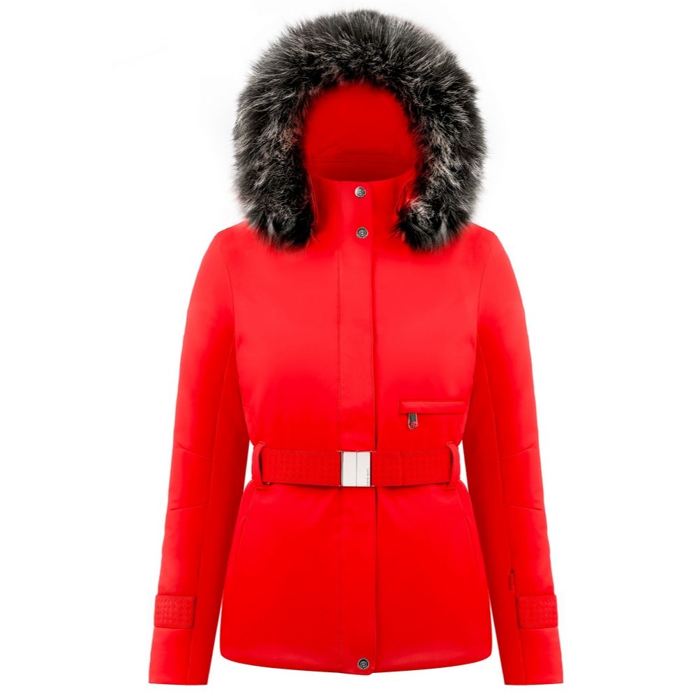 Poivre Blanc Stretch Womens Ski Jacket - Scarlet Red, Womens Ski Jacket