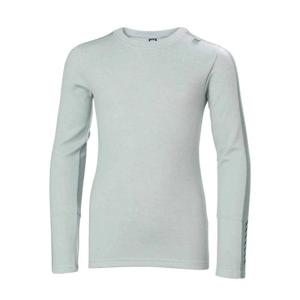 Helly Hansen Junior Lifa Merino Ski Thermals Midweight Set - Green Mist