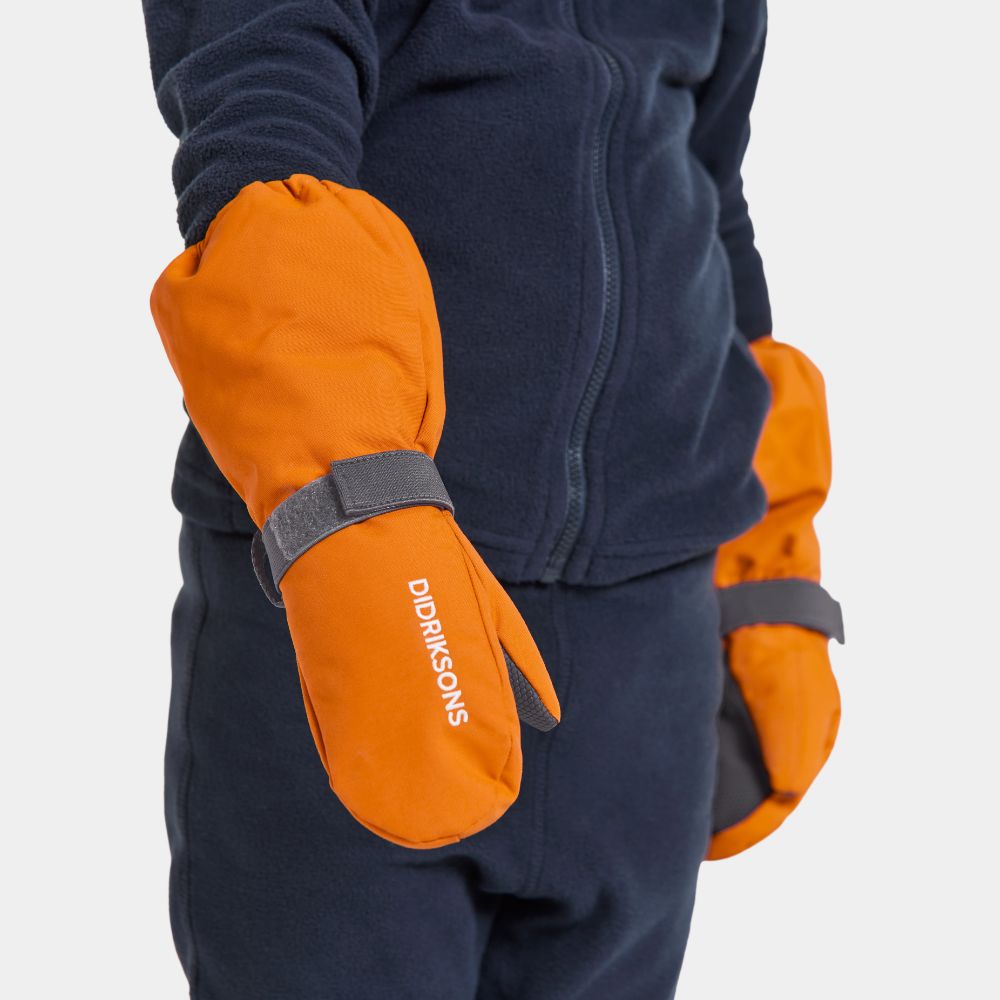 Biggles Kids Ski Mittens - Orange Jam 1000 x 1000