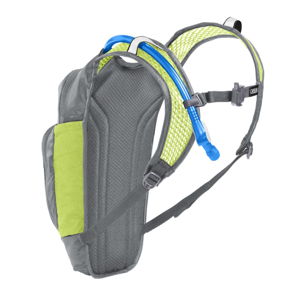 Camelbak Kids Mini M.U.L.E Hydration Backpack 1.5L Metal Grey Green Little Skiers