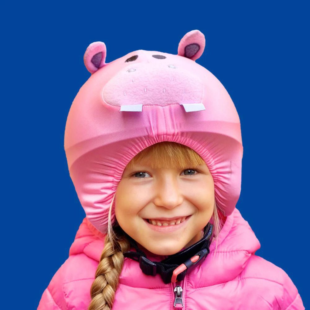 CoolCasc Animals Helmet Cover, Hippo