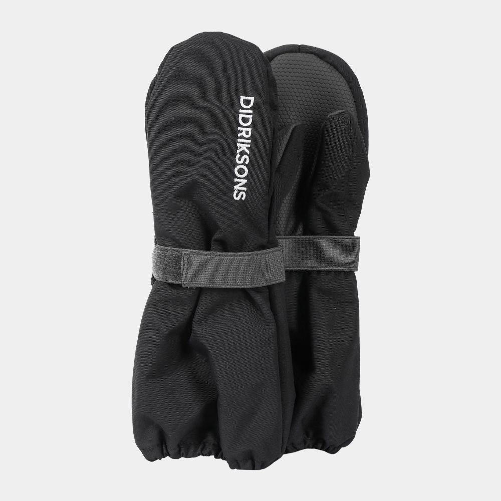 Didriksons Biggles Kids Ski Mittens - Black 1000 x 1000