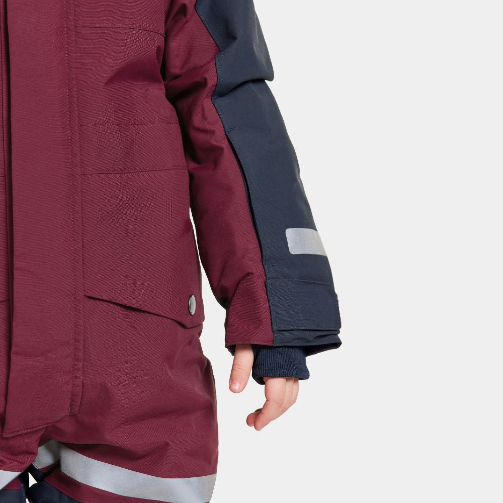 Didriksons Bjarven III Snowsuit - Rusty Wine 1000 x 1000