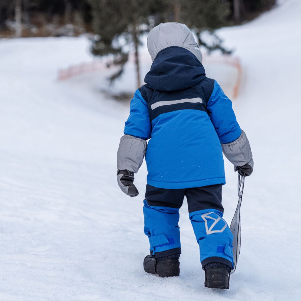 Didriksons Skare Kids Ski Jacket Pants Set Caribbean Blue