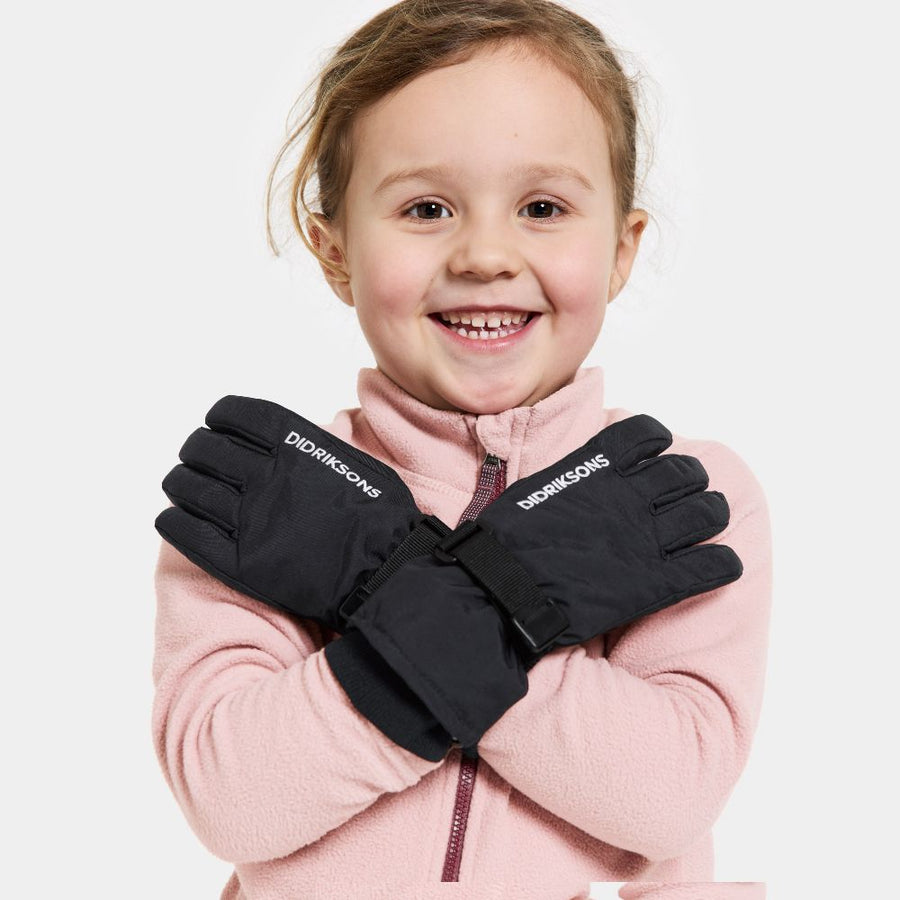 Didriksons Biggles Ski Gloves - Black 1000 x 1000