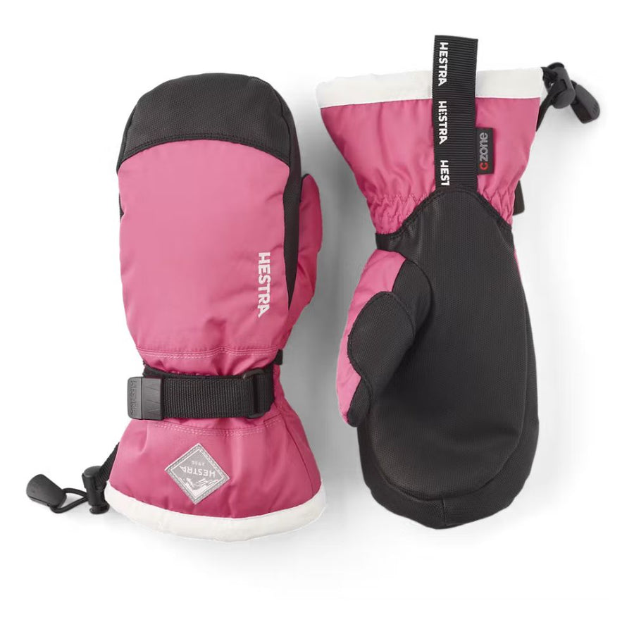 Hestra Gauntlet Czone Kids Ski Mittens - Fuchsia/Ivory (32531-930030)