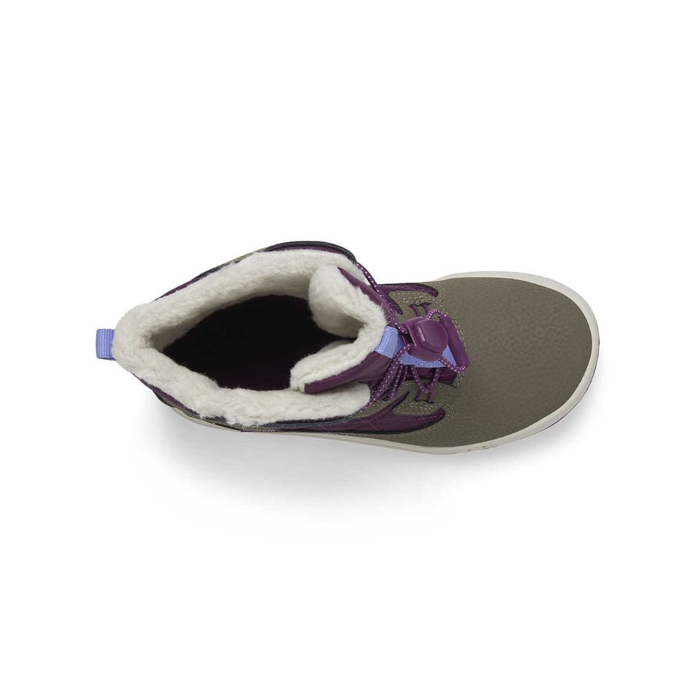 Merrell Snow Bank Kids Snow Boots - Truffle / Plum 