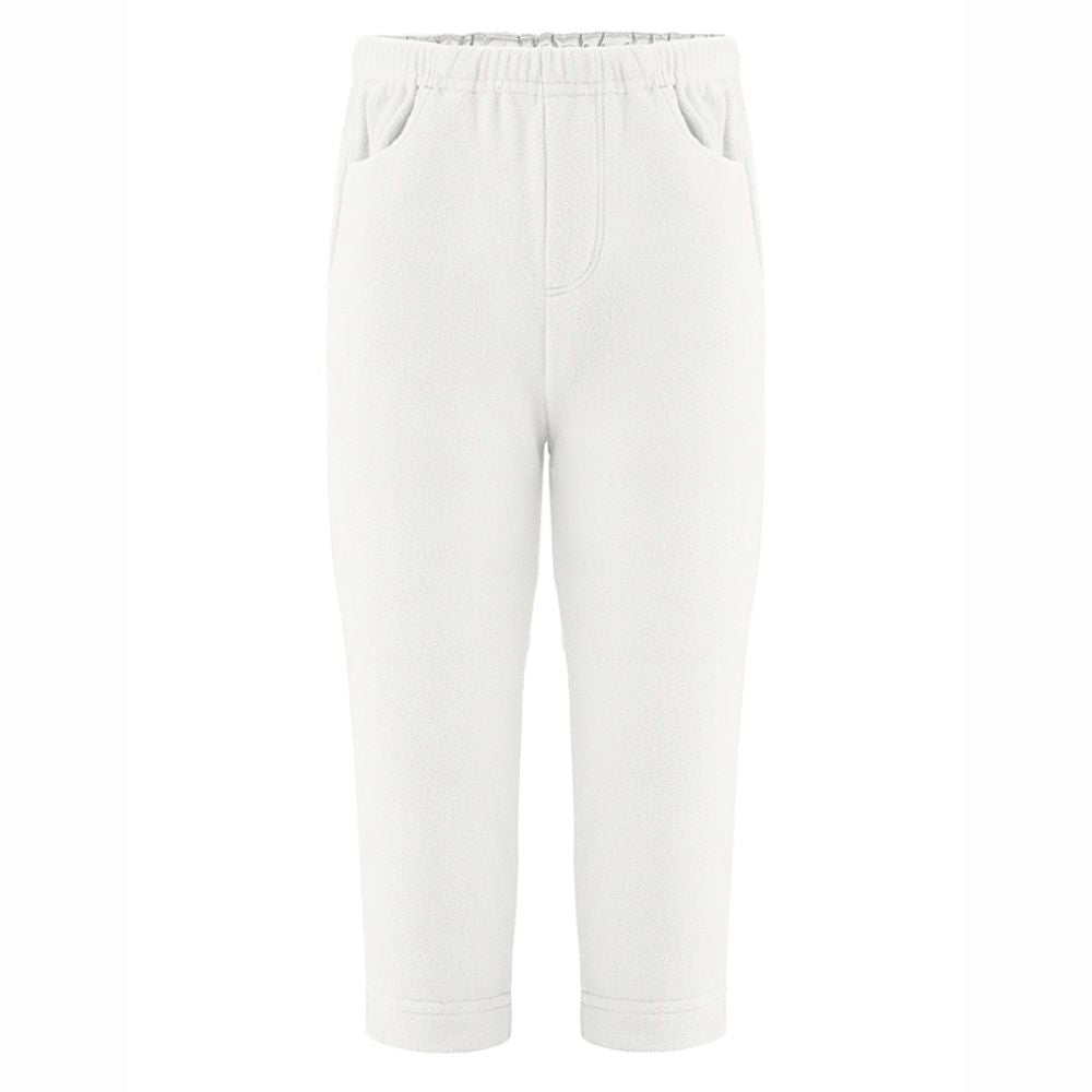 Poivre Blanc Girls Micro Fleece Pants - White