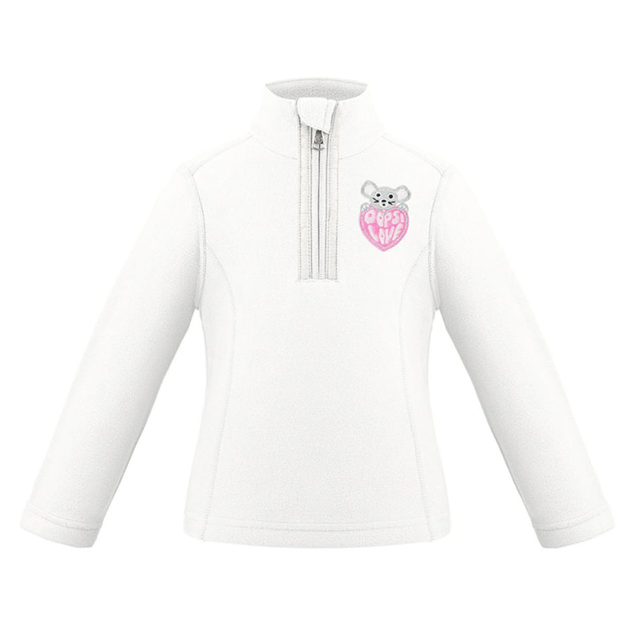 Poivre Blanc Girls Micro Fleece Jacket - White