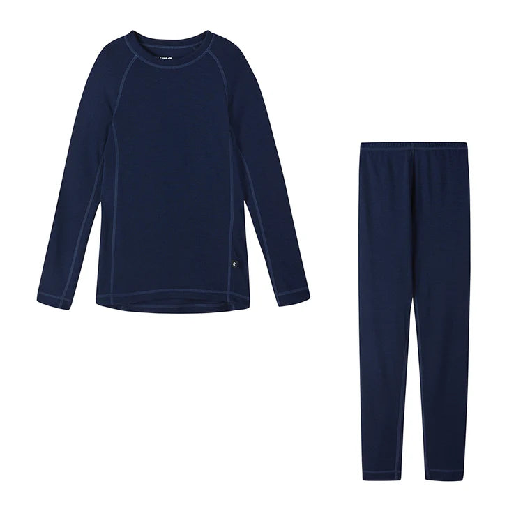 Reima Taitoa Merino Thermal Set, Navy