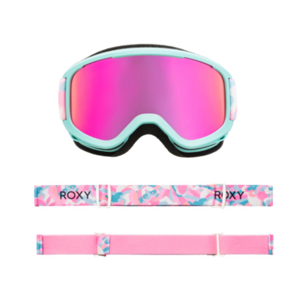 Roxy Sweetpea Girls Ski Goggles - Mountain Night/Pink