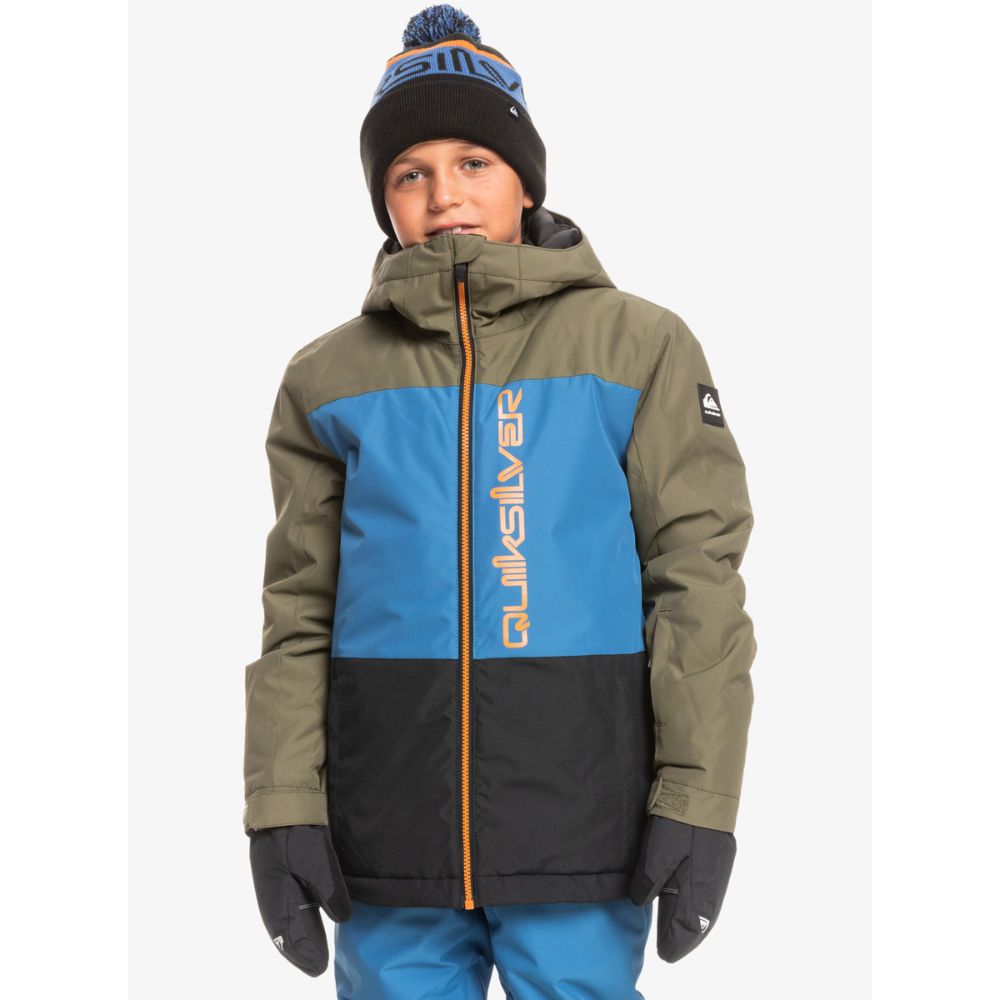 Quiksilver Side Hit Youth Boys Ski Jacket - Grape Leaf