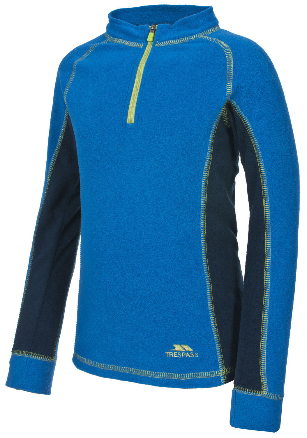 Trespass Bubbles Boys Microfleece Thermal Base Layer Set Electric Blue