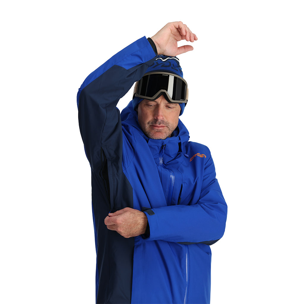 Spyder blue sale ski jacket